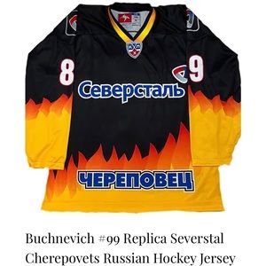 Buchnevich 99 Replica Severstal Cherepovets Russian Hockey Jersey (13/14) size56